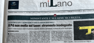 Rassegna Stampa: Taser alla Polizia Locale, l’intervento del DiCCAP SULPM sulle pagine di Libero e Il Giornale