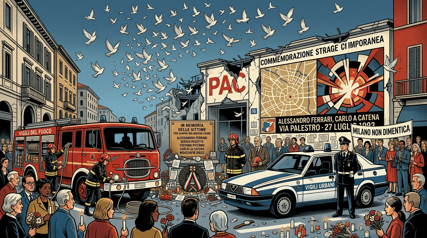 XXXIII Anniversario della Strage di Via Palestro: Memoria dei Caduti del Dovere e partecipazione alla Cerimonia Celebrativa del 27 Luglio